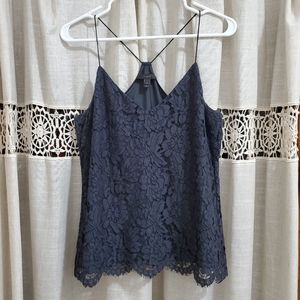 J. CREW grey charcoal lace sleeveless tank top 4